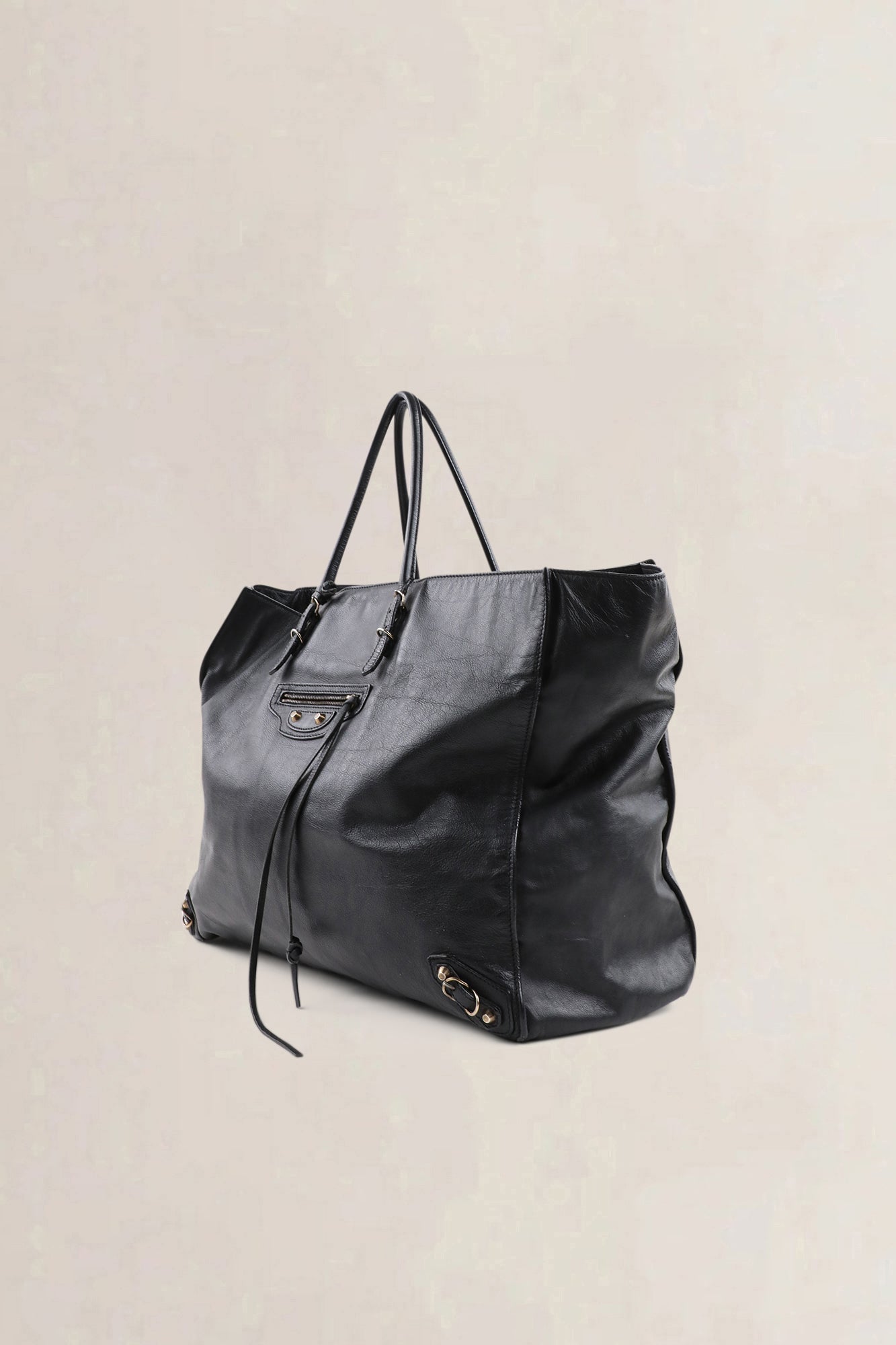 Balenciaga Black Paper A4 Shoulder Bag