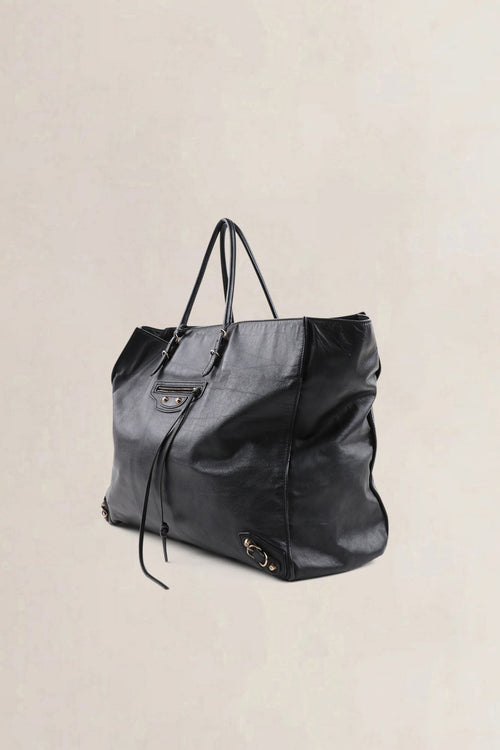 Balenciaga Black Paper A4 Shoulder Bag