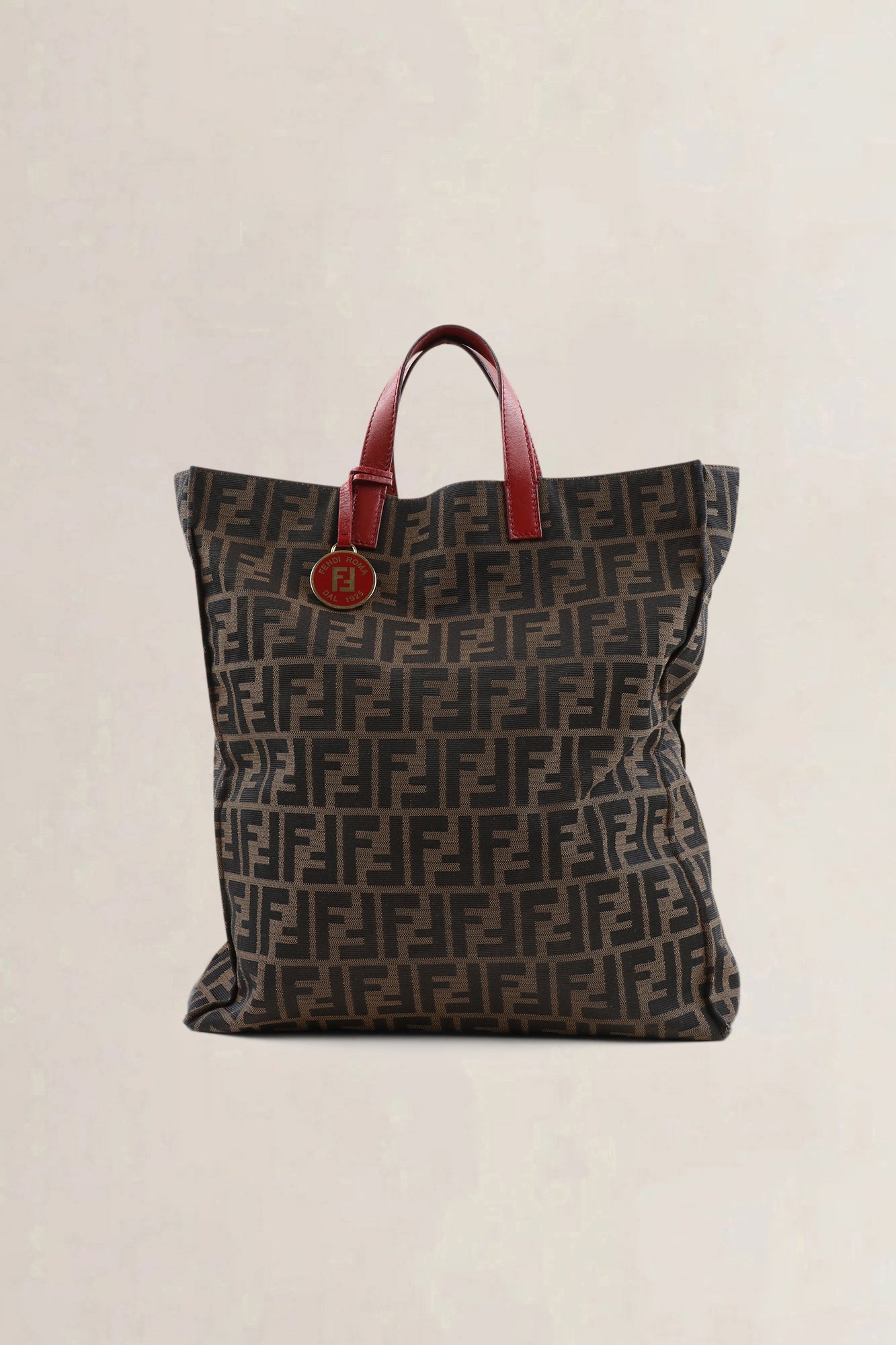 Fendi Monogram Zucca Top Handle Bag