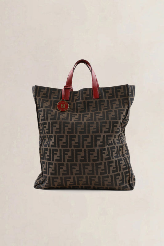Fendi Monogram Zucca Top Handle Bag