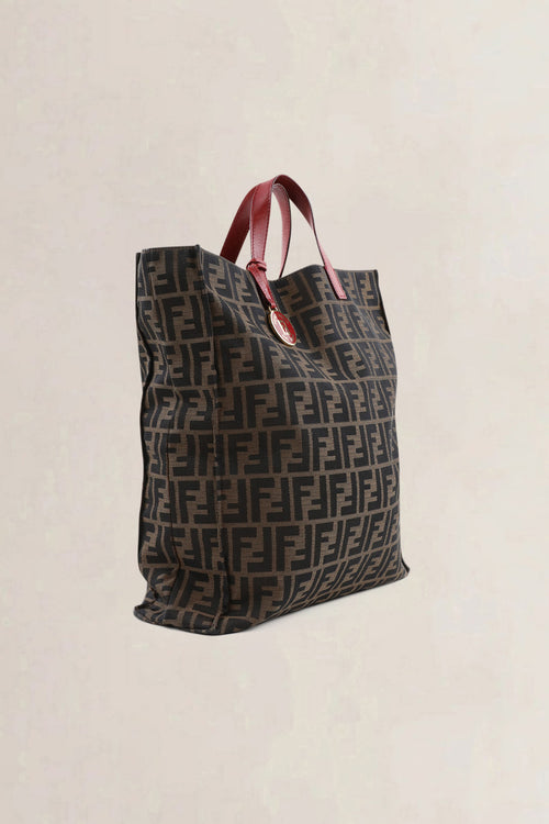 Fendi Monogram Zucca Top Handle Bag