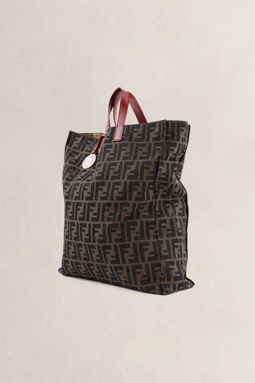 Fendi Monogram Zucca Top Handle Bag
