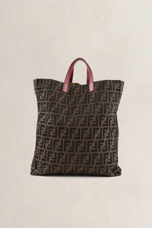 Fendi Monogram Zucca Top Handle Bag