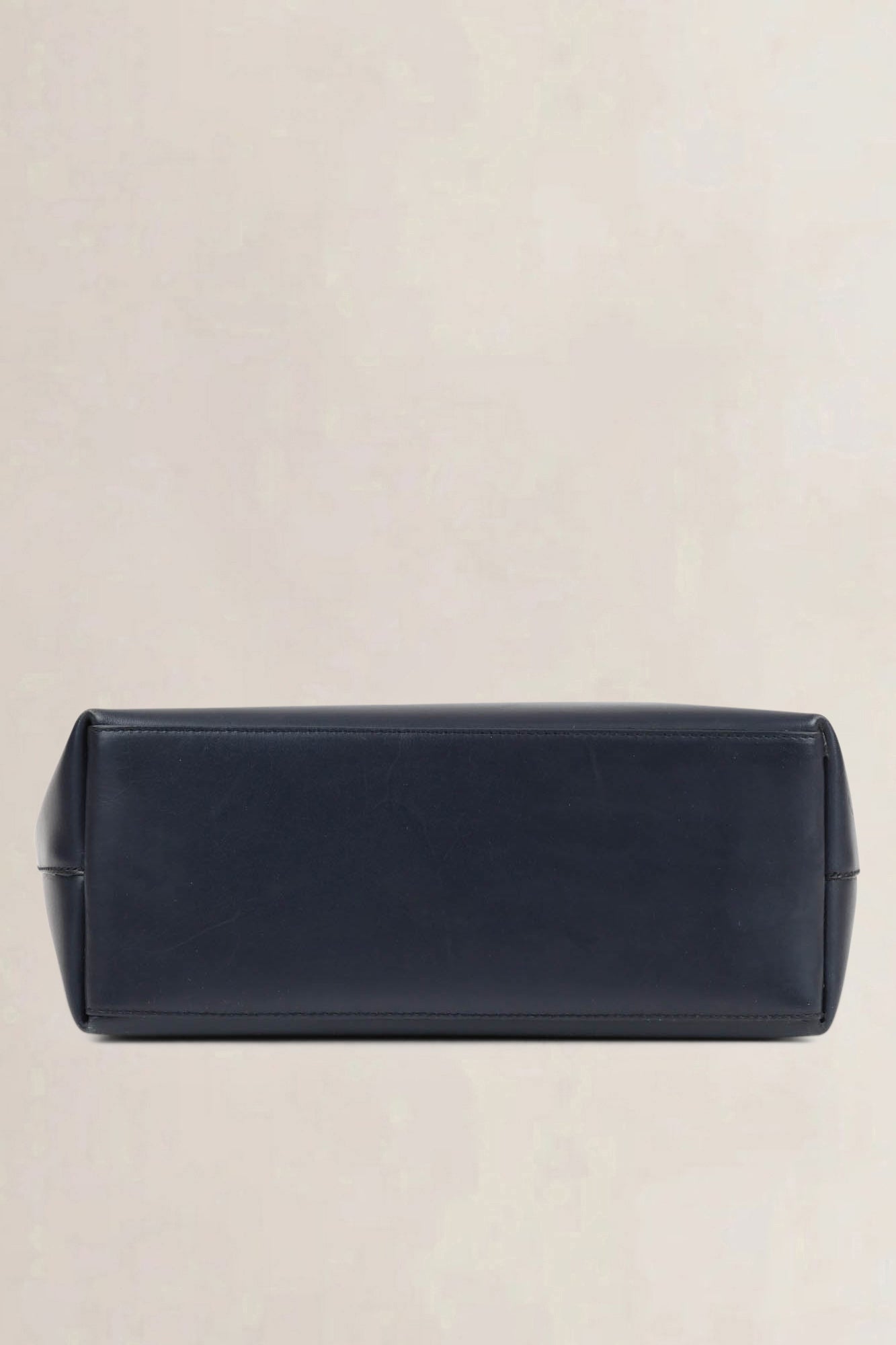 Gucci Blue Leather Bamboo Shoulder Bag