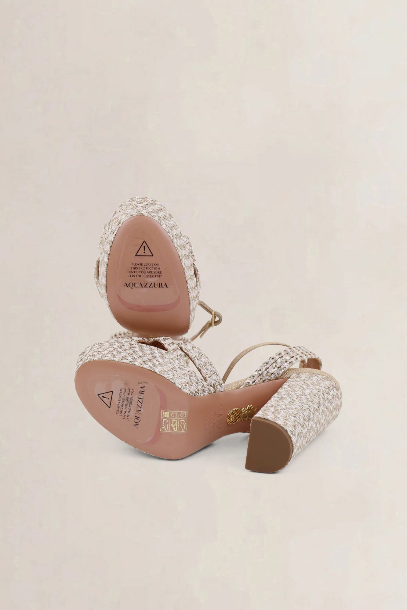 Aquazzura Sundance Plateau 140 platform sandals