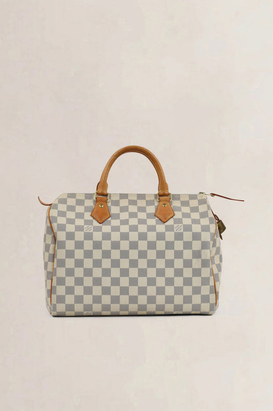 Louis Vuitton Speedy 30 Damier Azur Top Handle Bag
