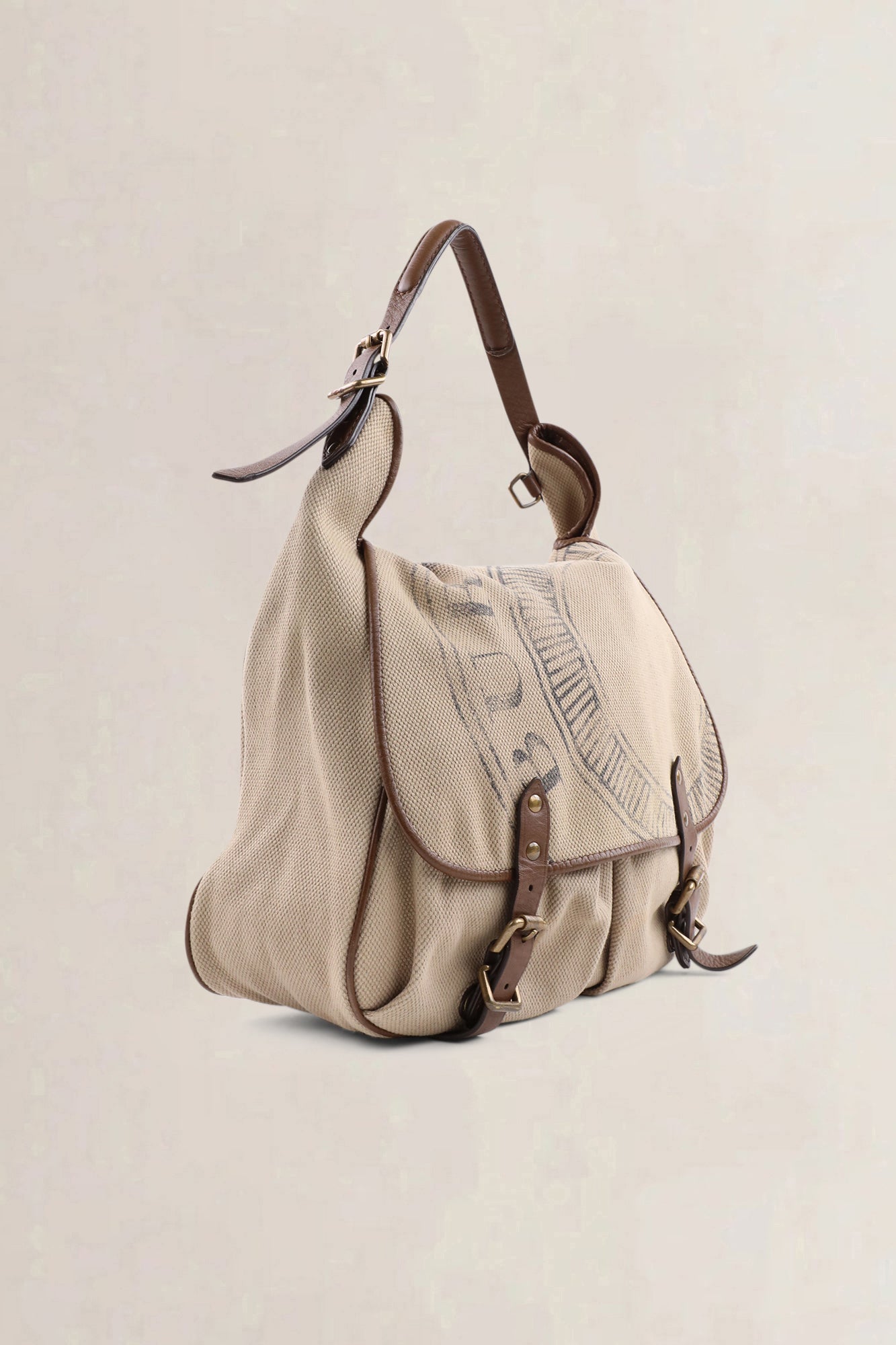 Burberry Brown Canvas Crossbody Bag