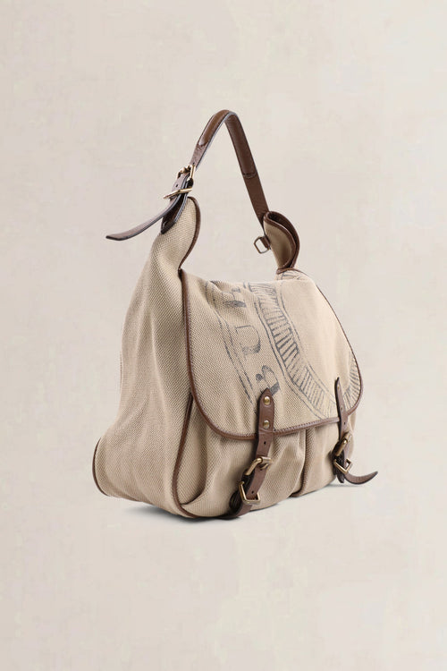 Burberry Brown Canvas Crossbody Bag