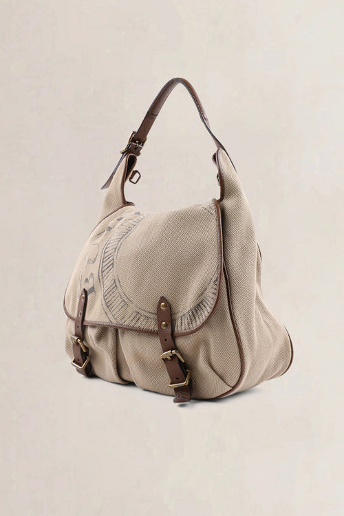 Burberry Brown Canvas Crossbody Bag
