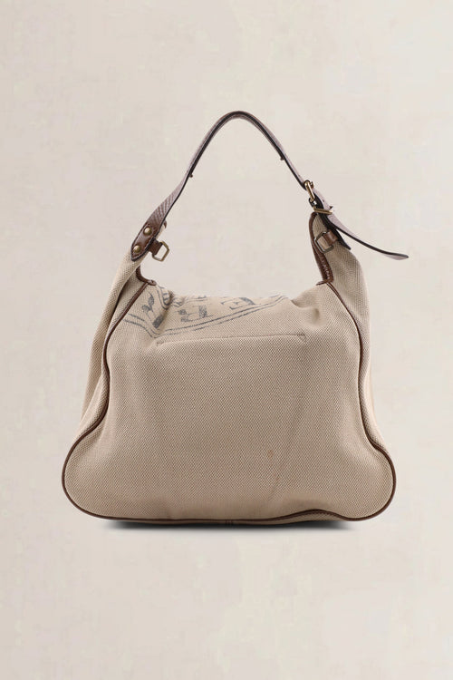 Burberry Brown Canvas Crossbody Bag