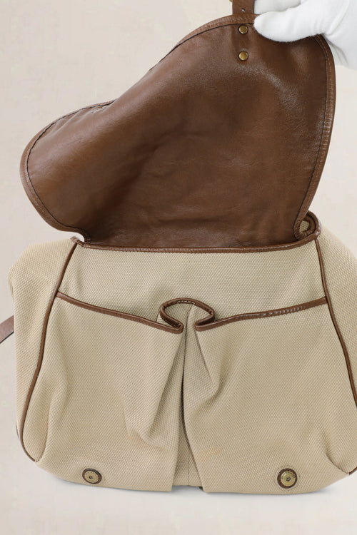 Burberry Brown Canvas Crossbody Bag