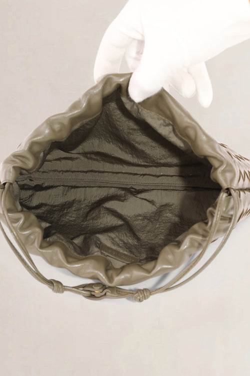 Bottega Veneta Khaki Dustbag Shoulder Bag