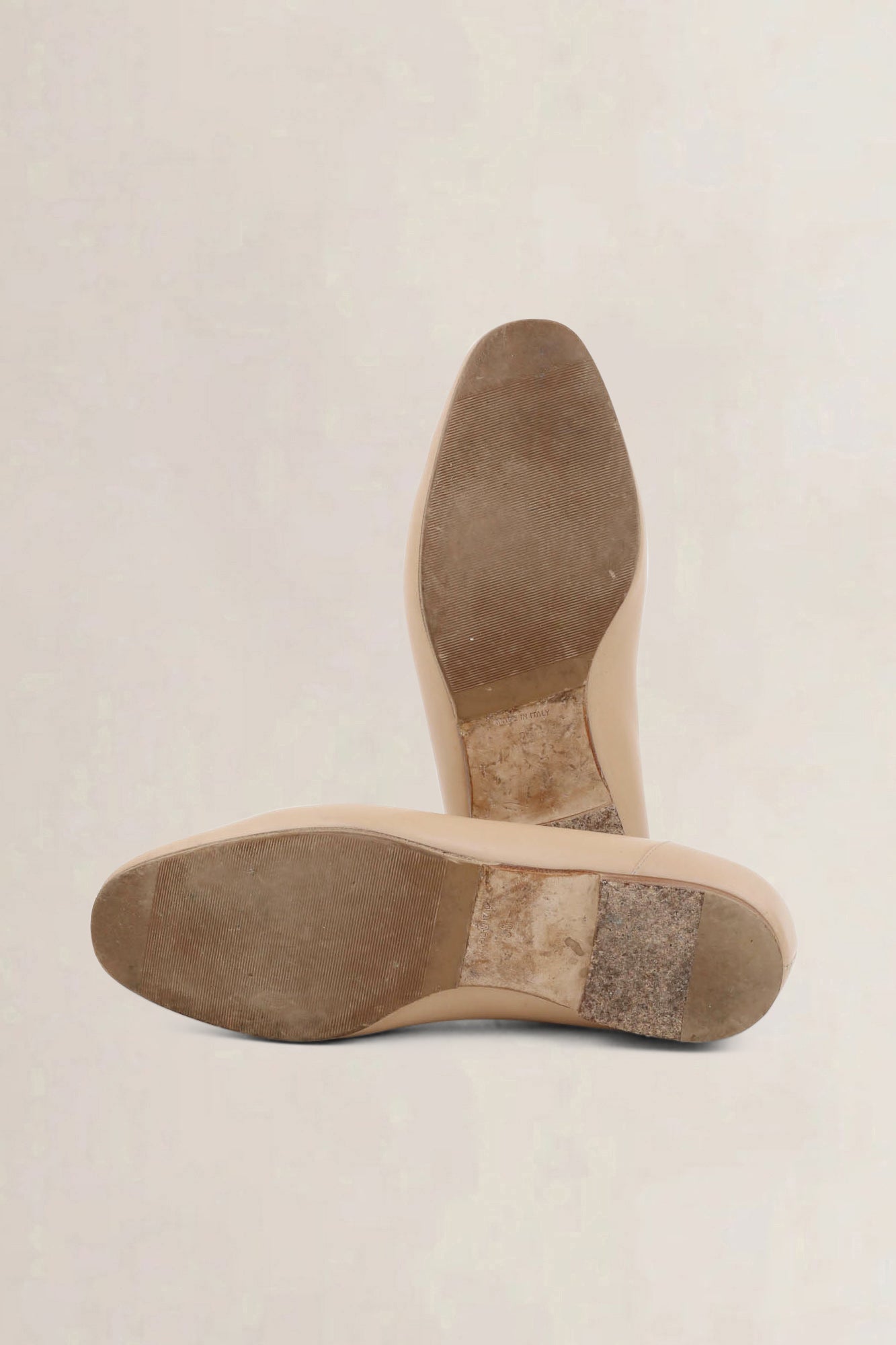 Chanel Beige Interlocking CC Loafers