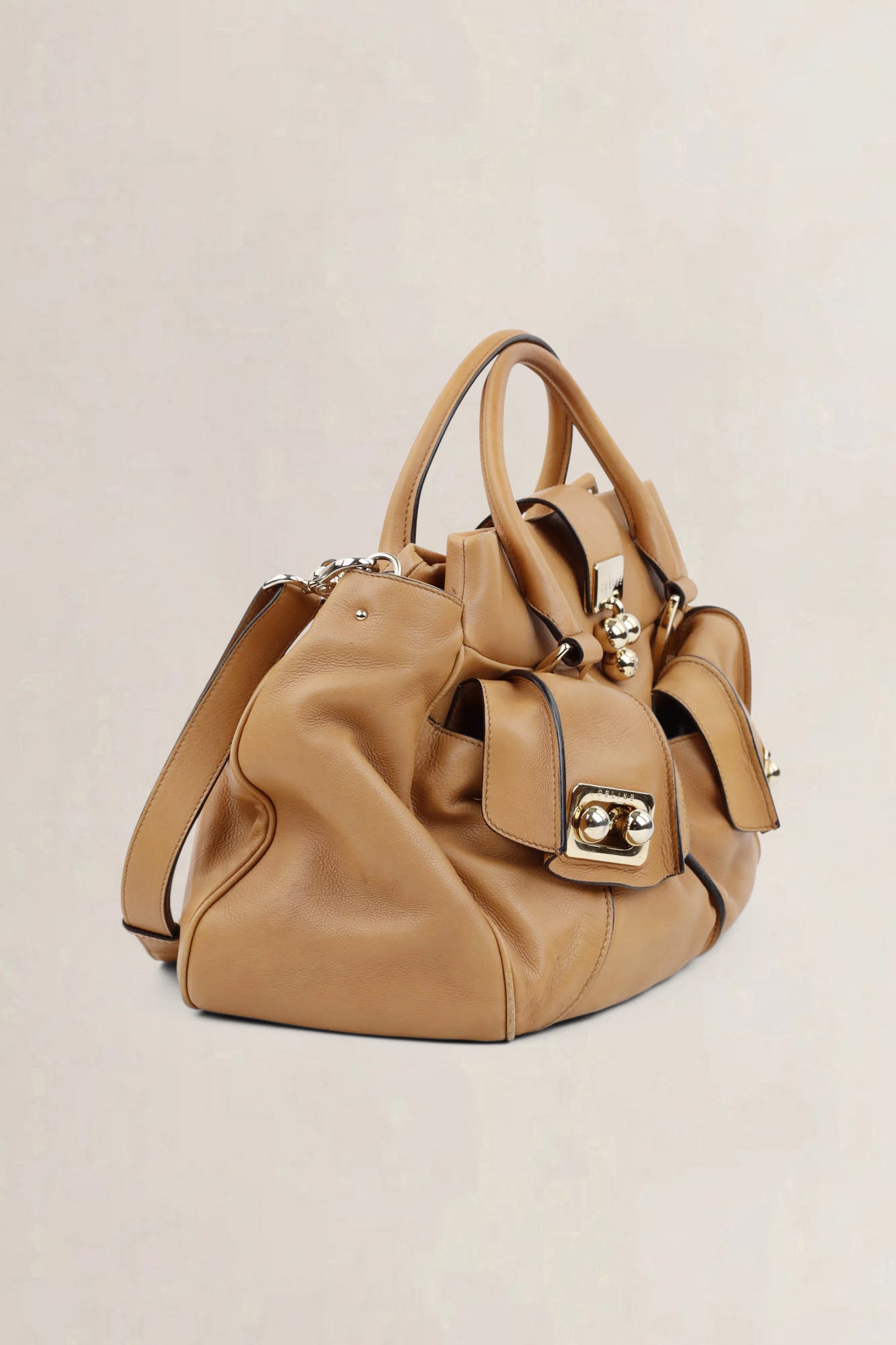 Céline Beige Blossom Crossbody Bag