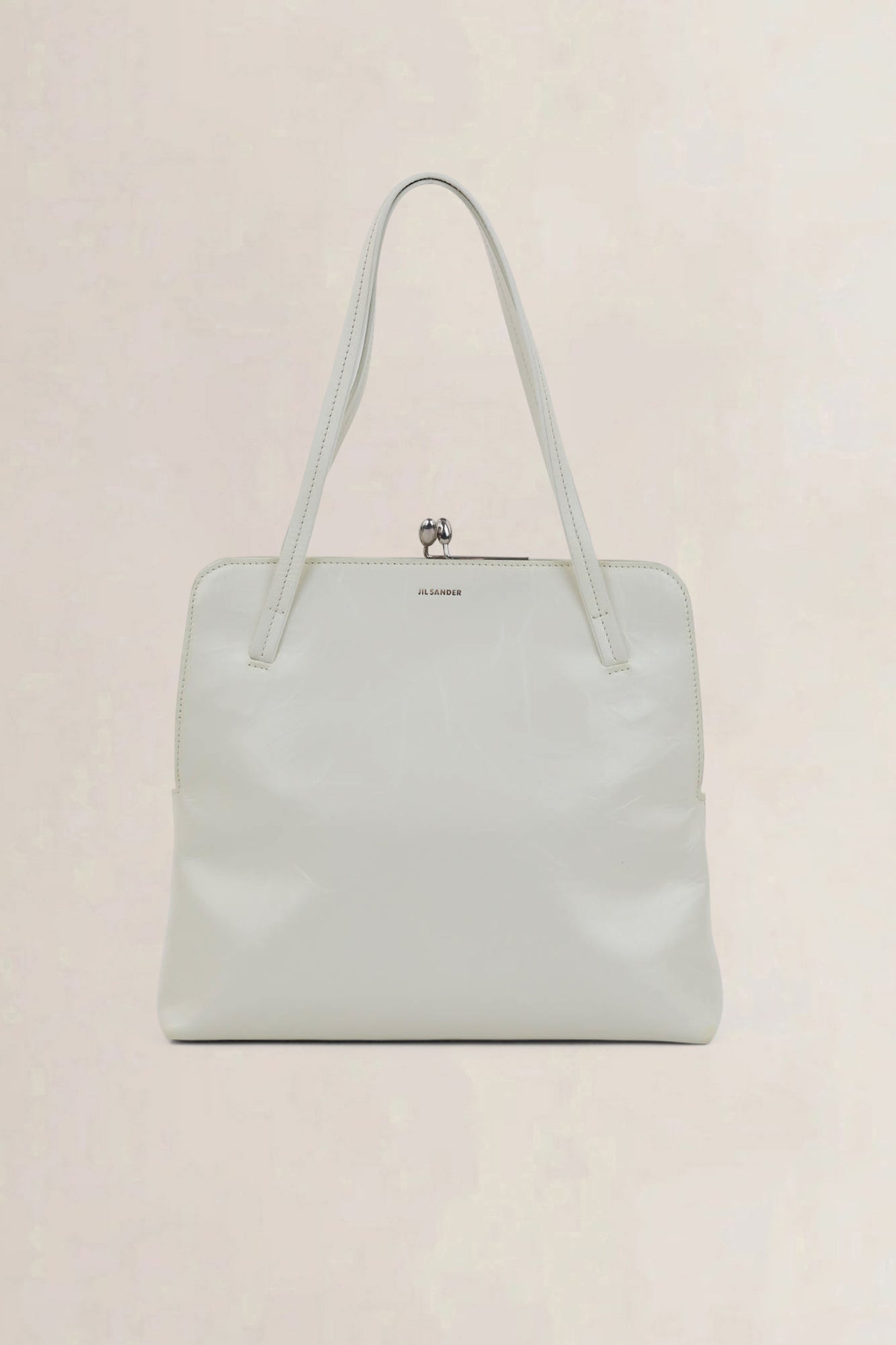 Jil Sander White Goji Square Shoulder Bag