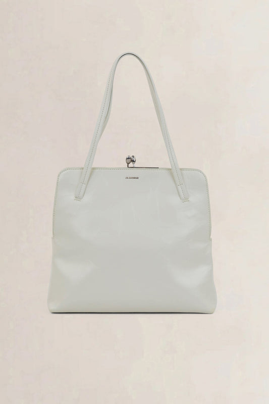 Jil Sander White Goji Square Shoulder Bag