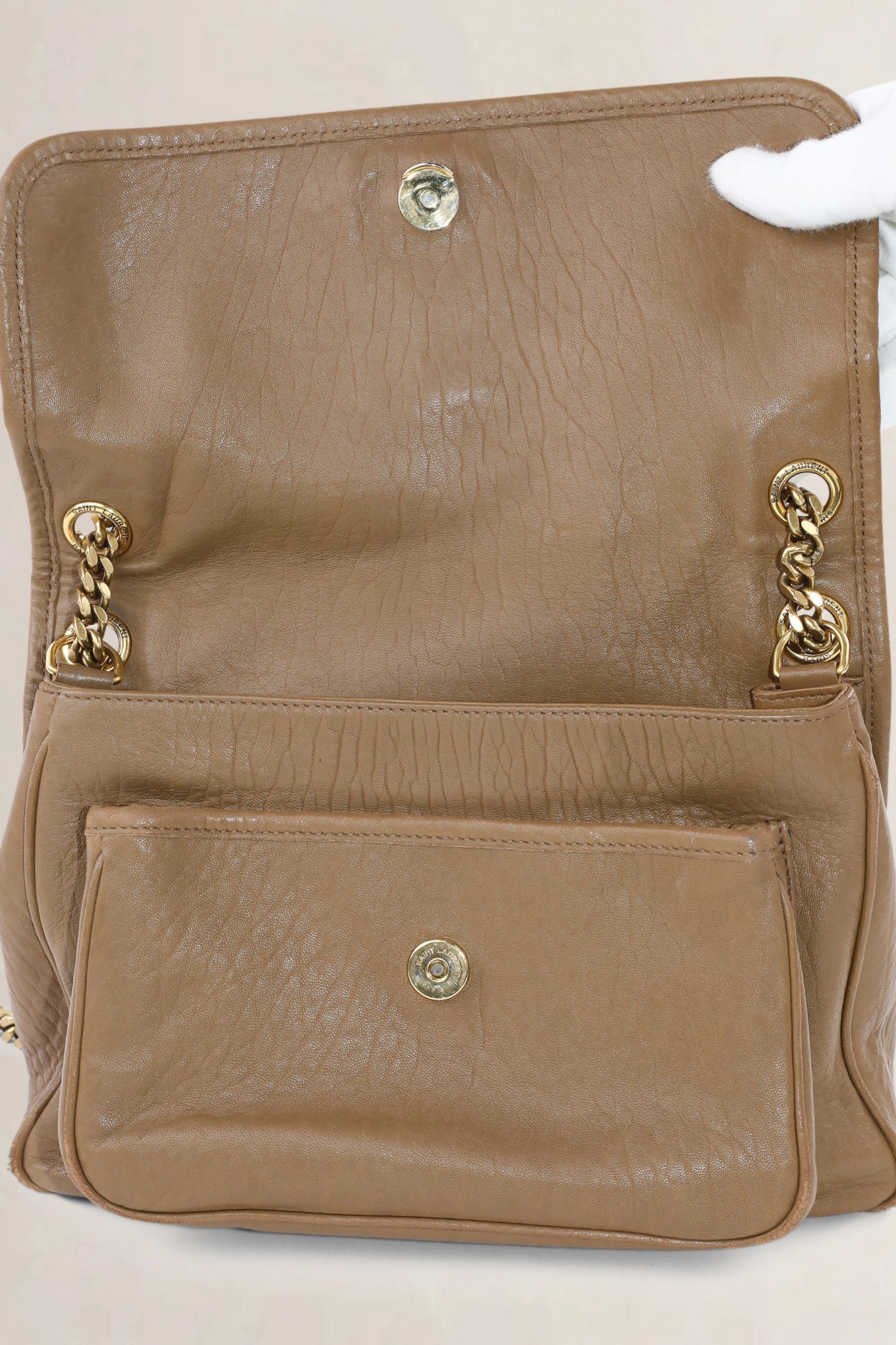 YSL Brown Niki Medium — preloved