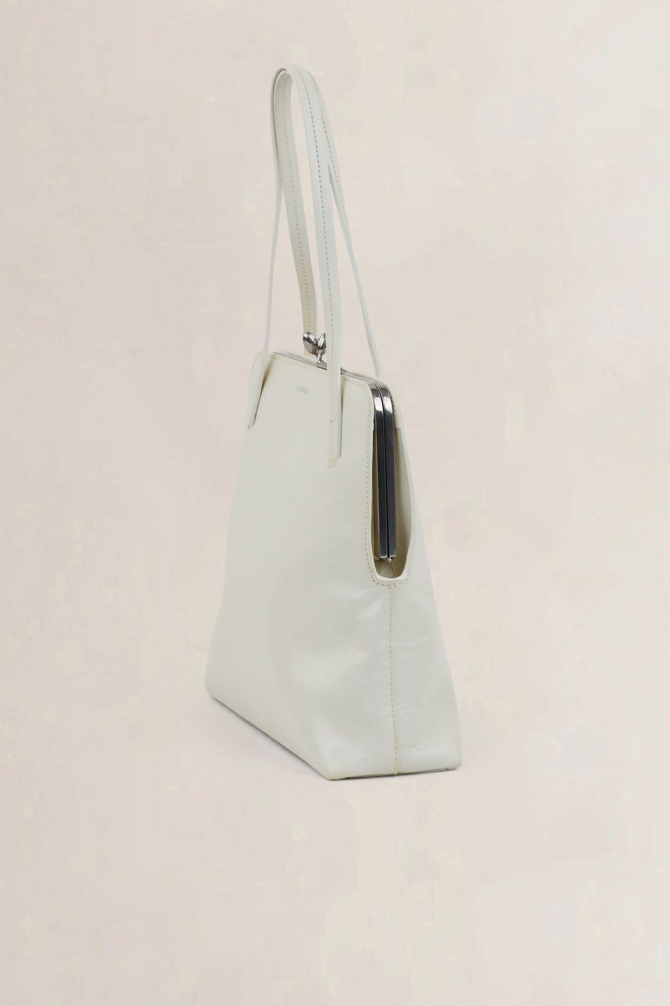 Jil Sander White Goji Square Shoulder Bag