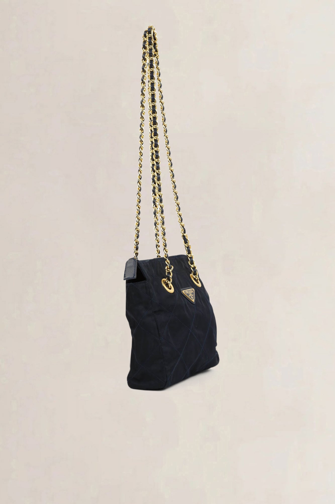 Prada Black Cloth Shoulder Bag