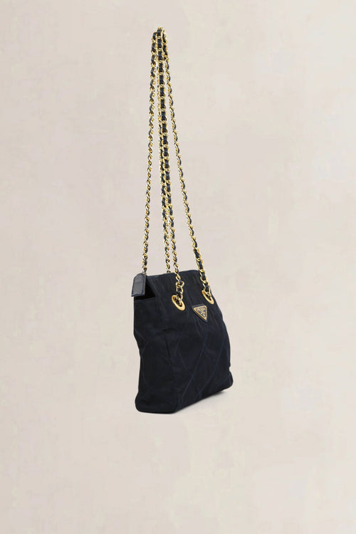 Prada Black Cloth Shoulder Bag