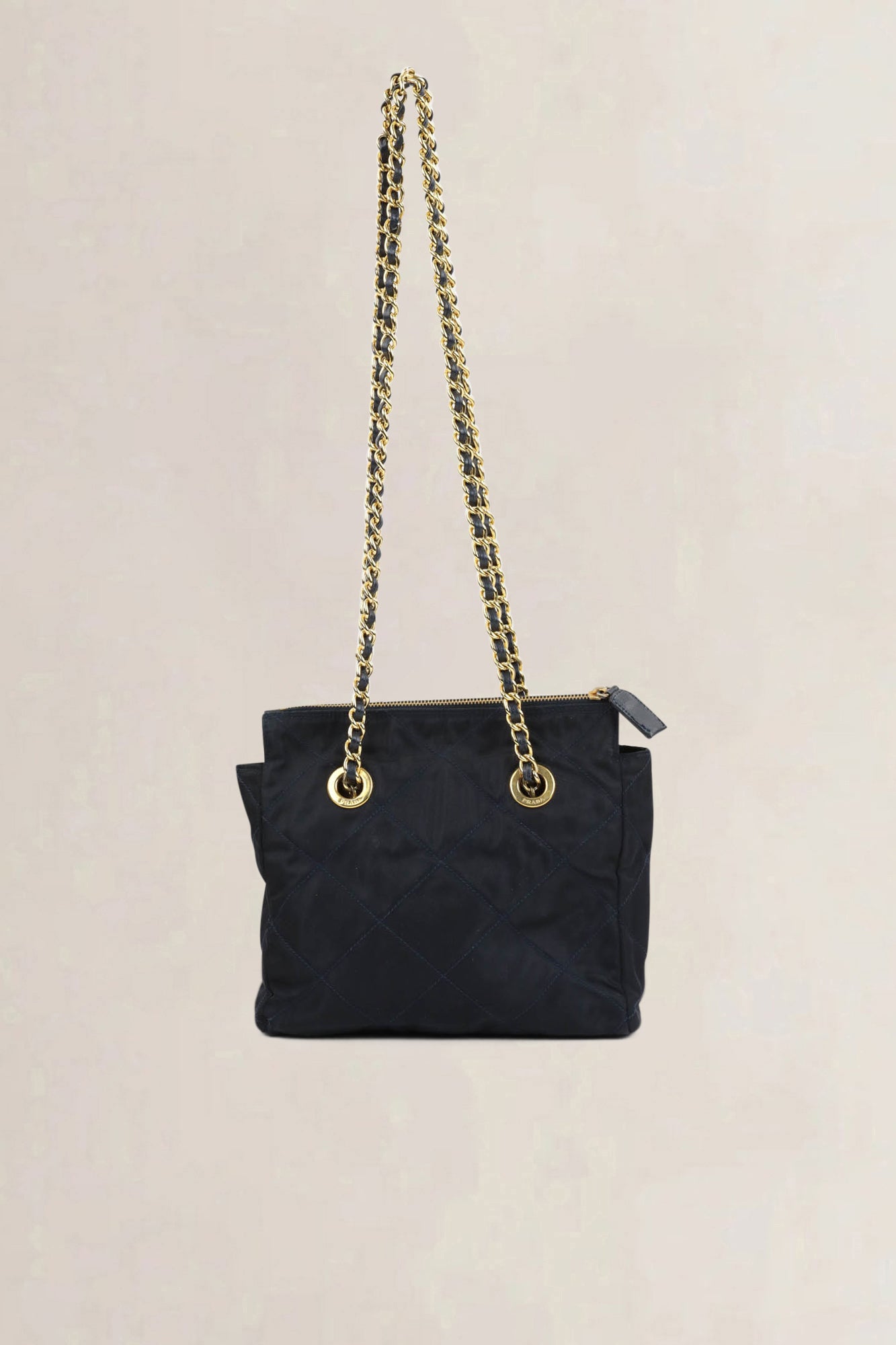 Prada Black Cloth Shoulder Bag
