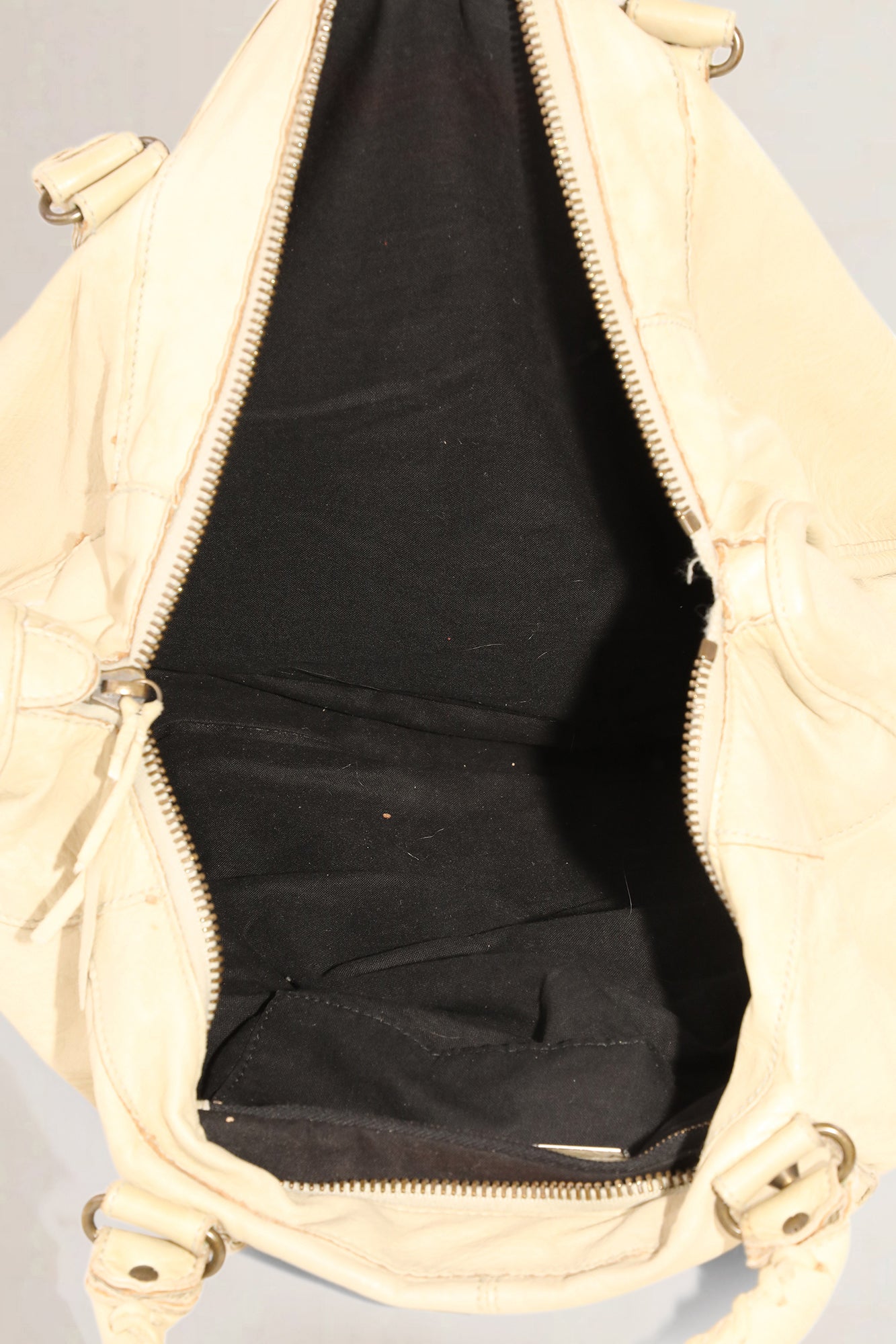 Balenciaga White Weekender Top Handle Bag
