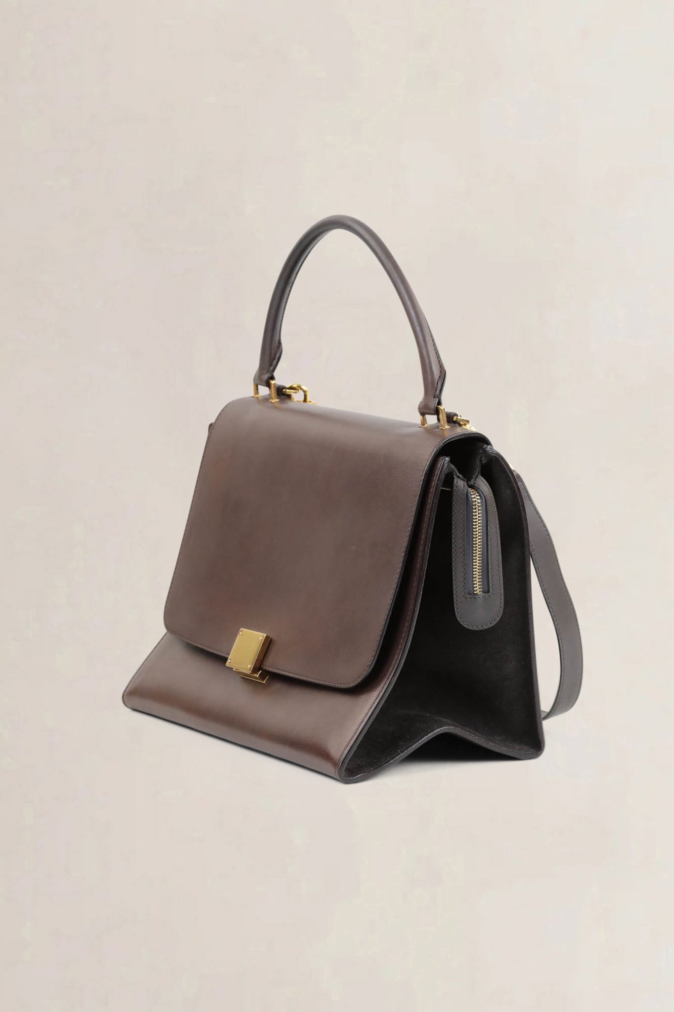 Céline Brown Trapeze Shoulder Bag