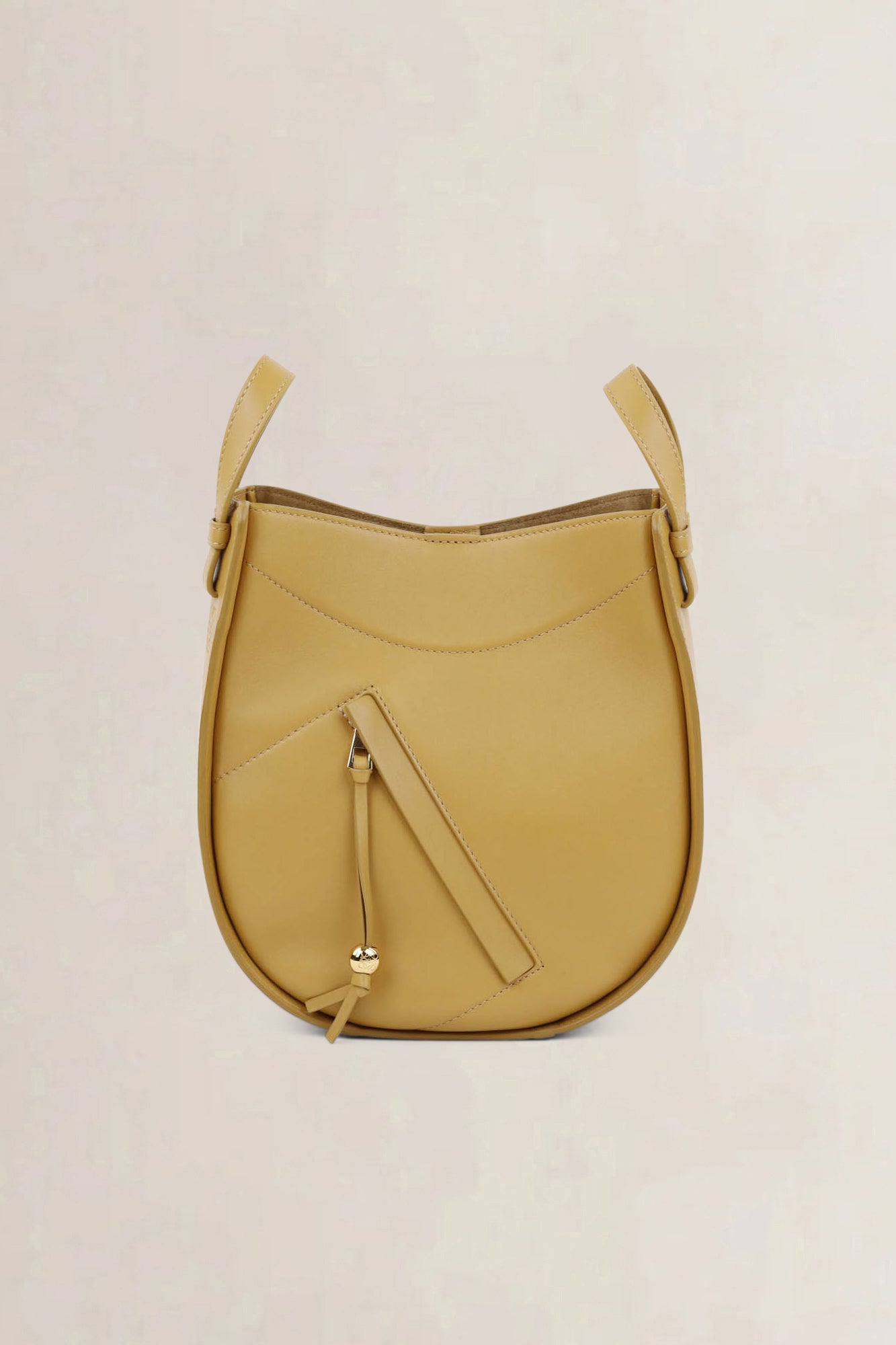 Loewe Mustard Hammock Slice Calfskin Crossbody Bag