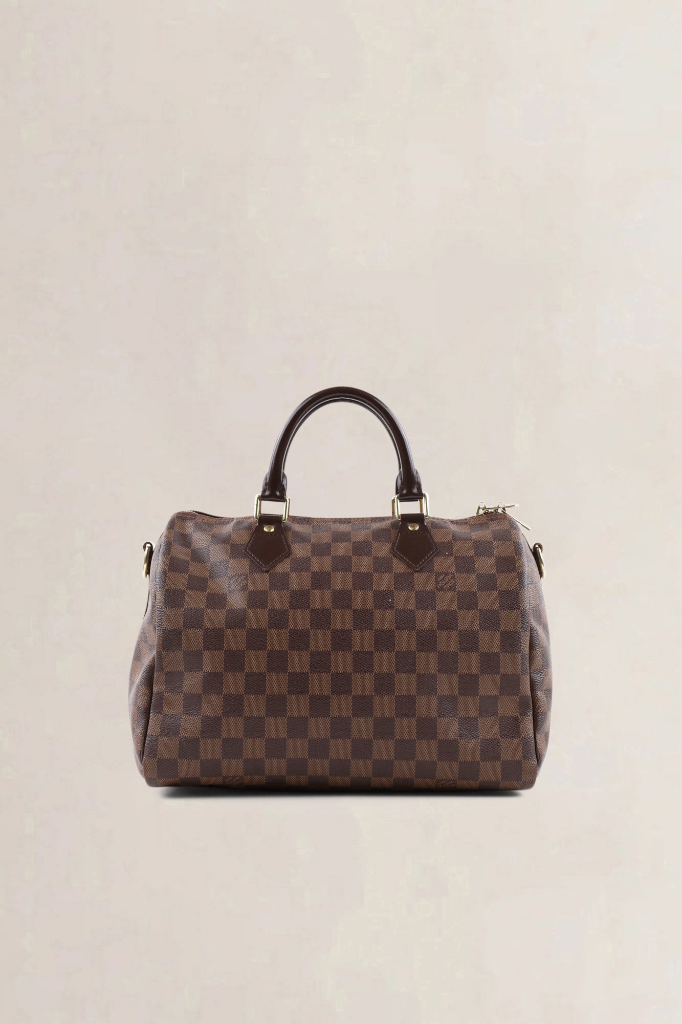 Louis Vuitton Damier Ebene Canvas Speedy 30 Crossbody Strap