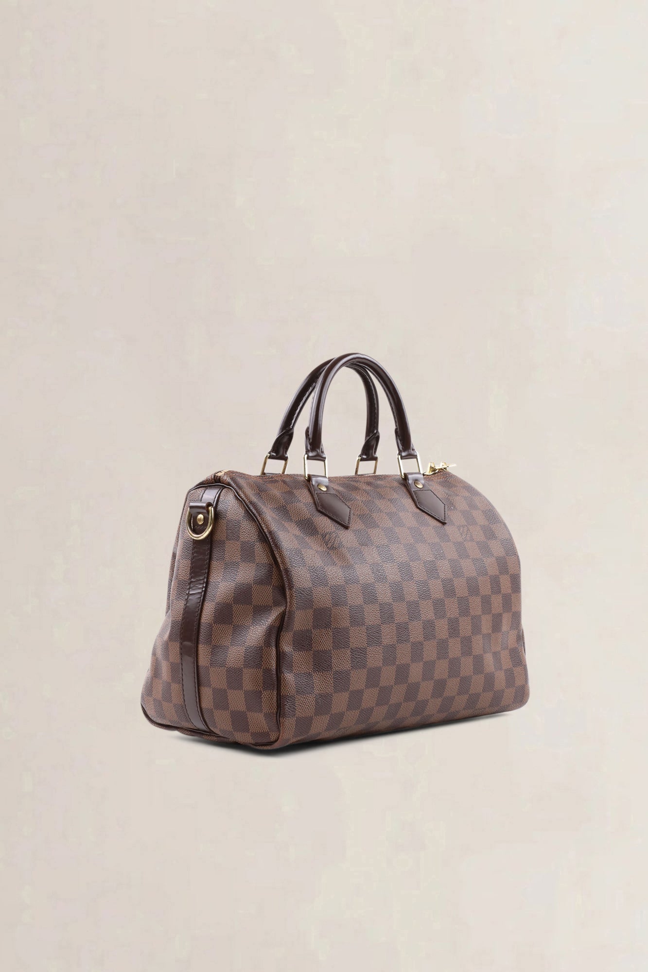 Louis Vuitton Damier Ebene Canvas Speedy 30 Crossbody Strap