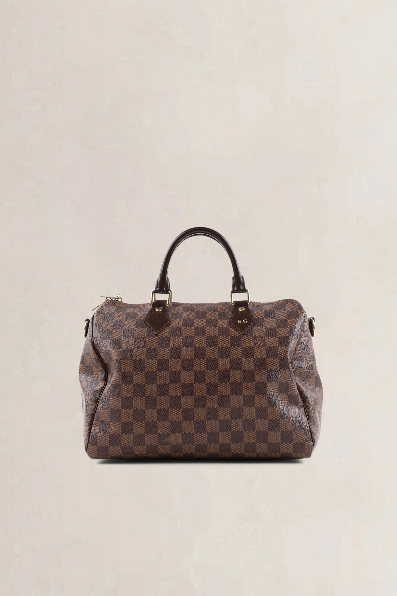 Louis Vuitton Damier Ebene Canvas Speedy 30 Crossbody Strap