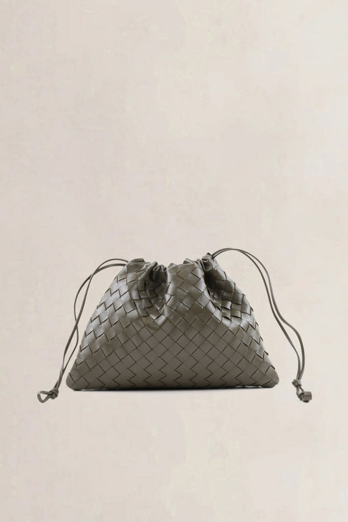 Bottega Veneta Khaki Dustbag Shoulder Bag
