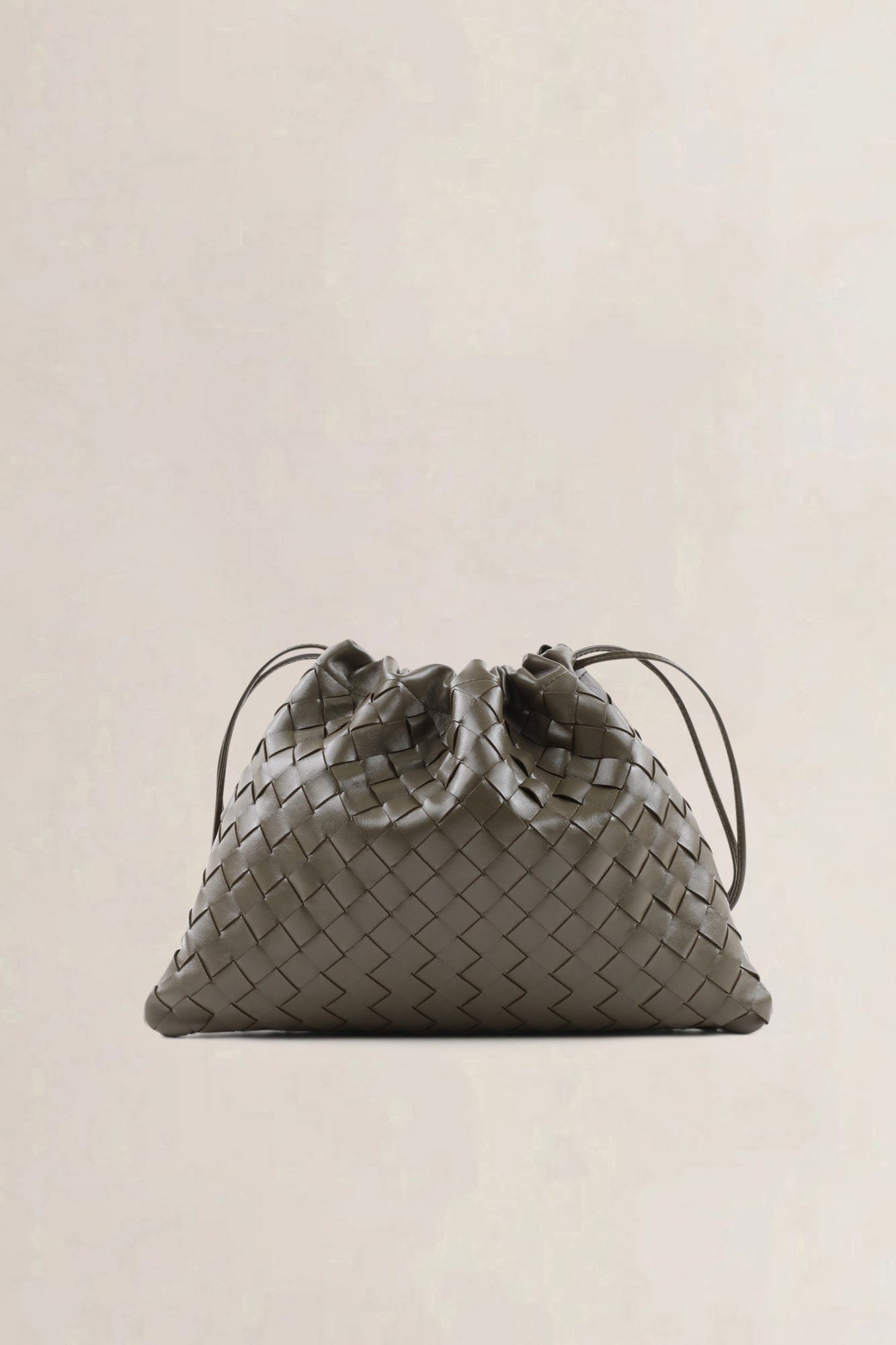 Bottega Veneta Khaki Dustbag Shoulder Bag