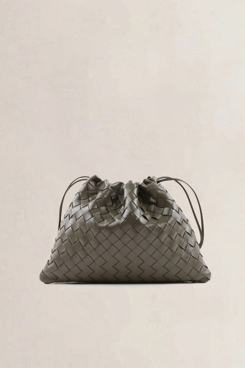Bottega Veneta Khaki Dustbag Shoulder Bag