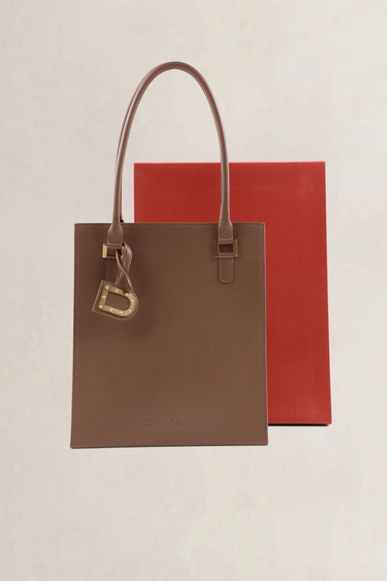 Delvaux Brown Le Jeff PM Top Handle Bag