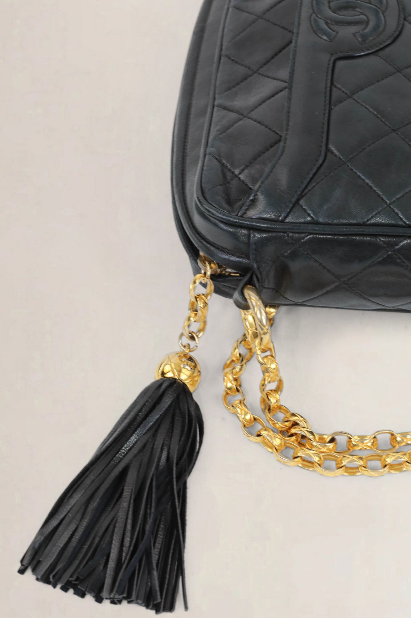Chanel Black Camera Crossbody Bag