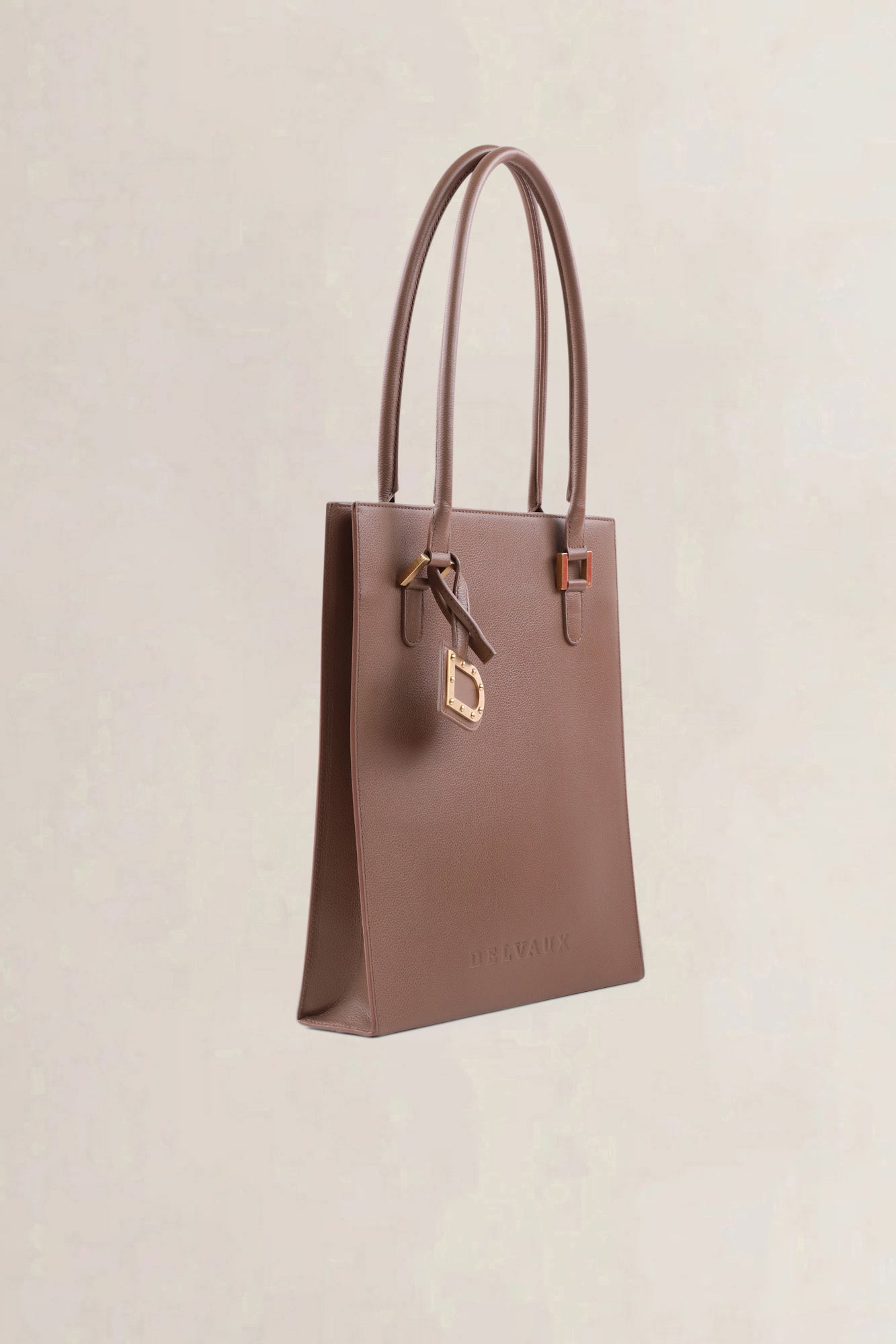 Delvaux Brown Le Jeff PM Top Handle Bag