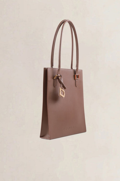 Delvaux Brown Le Jeff PM Top Handle Bag