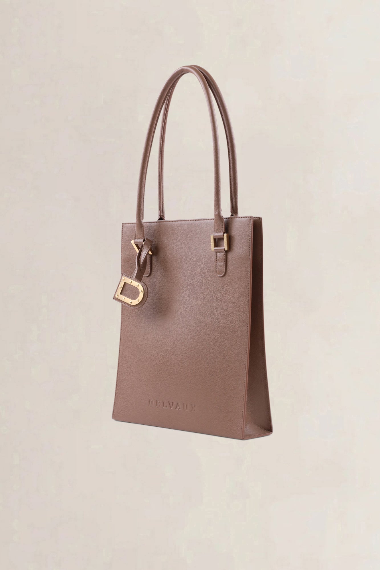 Delvaux Brown Le Jeff PM Top Handle Bag