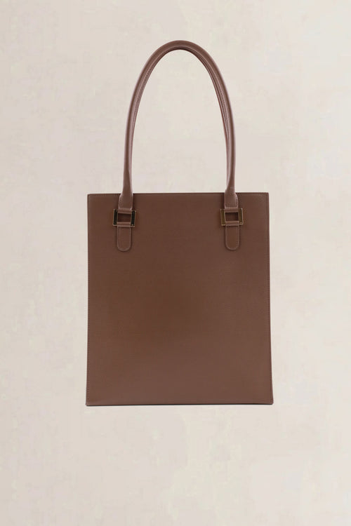 Delvaux Brown Le Jeff PM Top Handle Bag