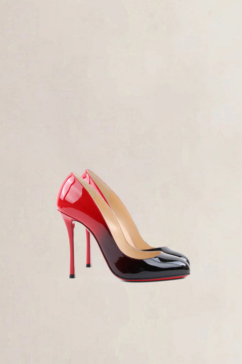 Christian Louboutin Black/Red Gradient Pumps
