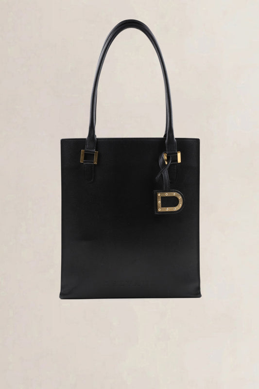 Delvaux Black Le Jeff PM Top Handle Bag