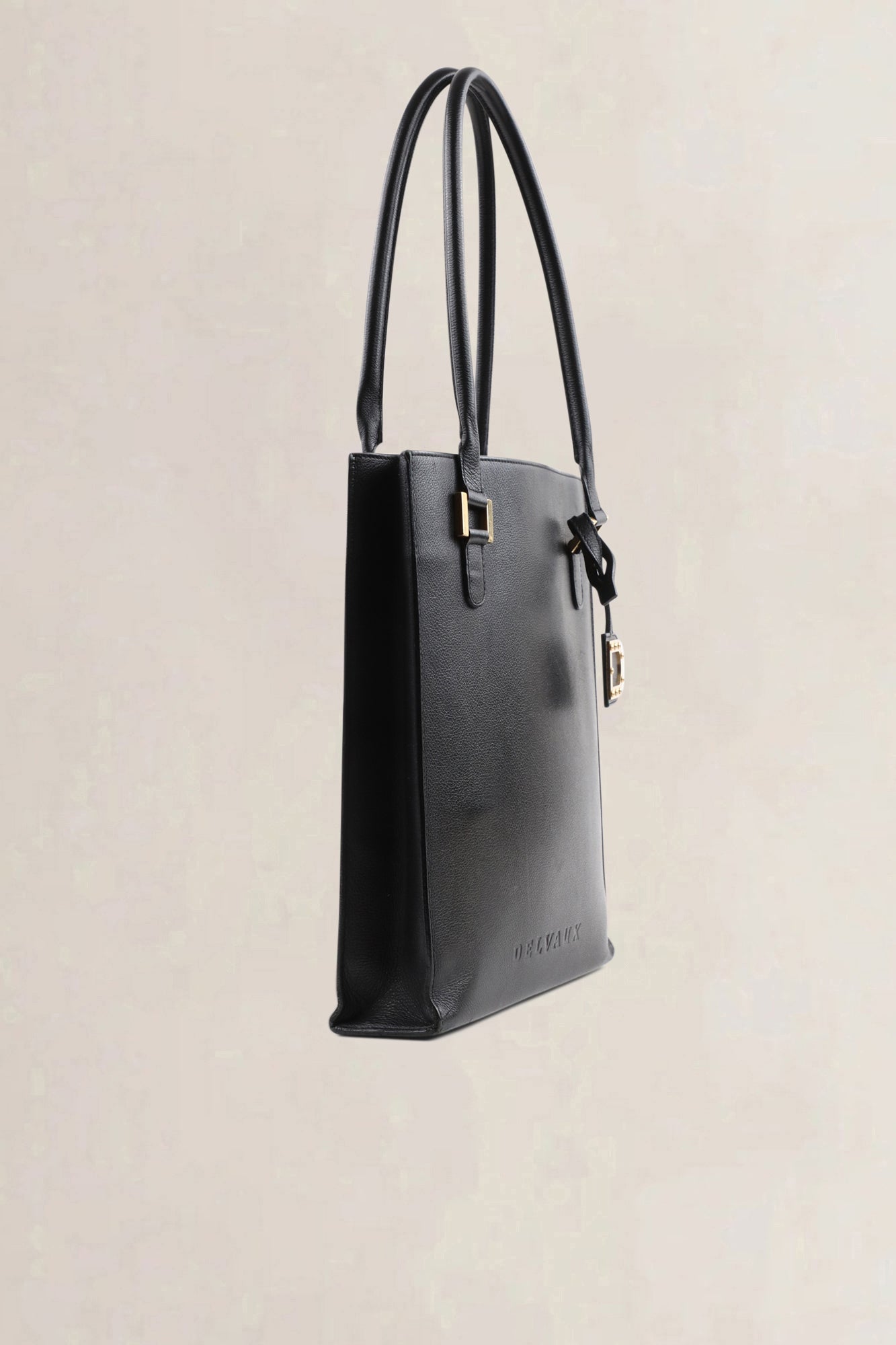 Delvaux Black Le Jeff PM Top Handle Bag