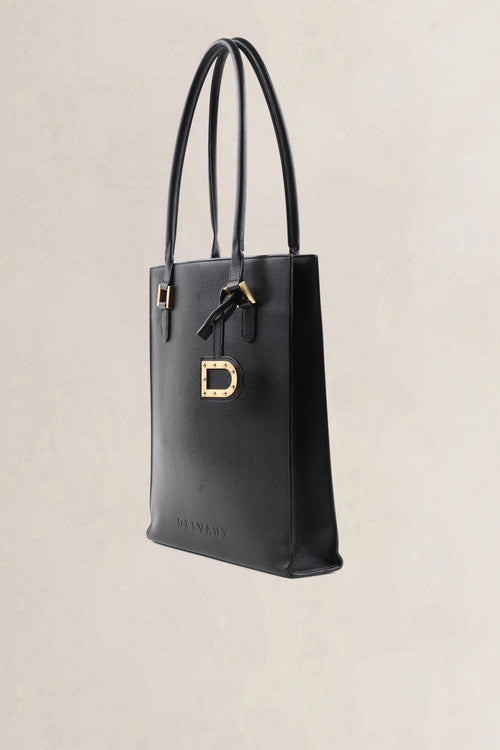 Delvaux Black Le Jeff PM Top Handle Bag