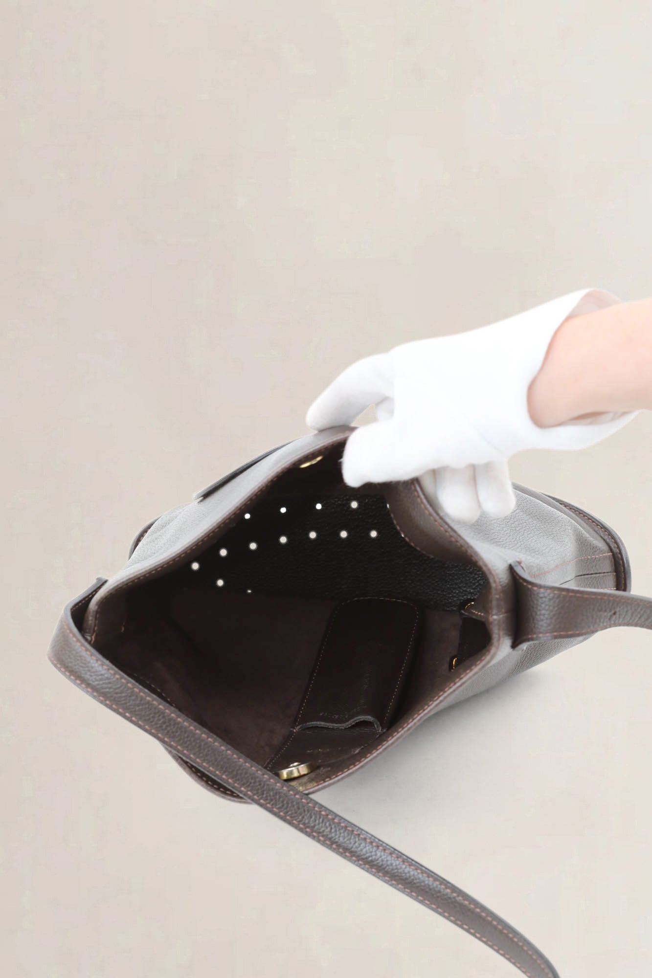 Delvaux Brown Le Pin Crossbody Bag