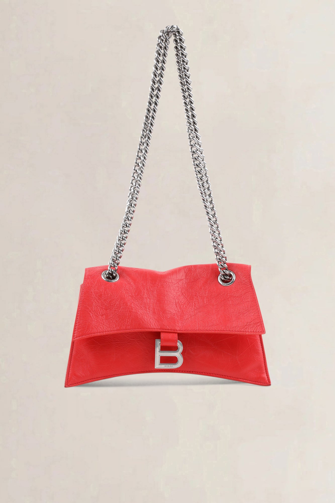 Balenciaga Red Crush Chain Small Crossbody Bag