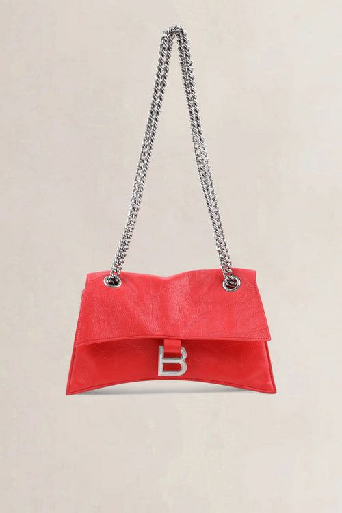 Balenciaga Red Crush Chain Small Crossbody Bag