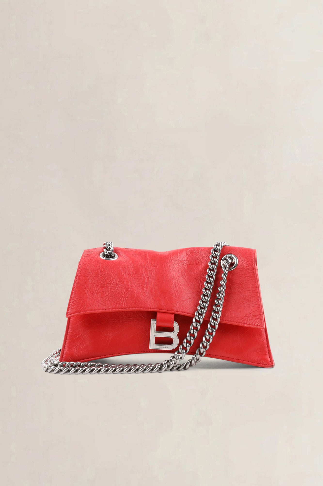 Balenciaga Red Crush Chain Small Crossbody Bag