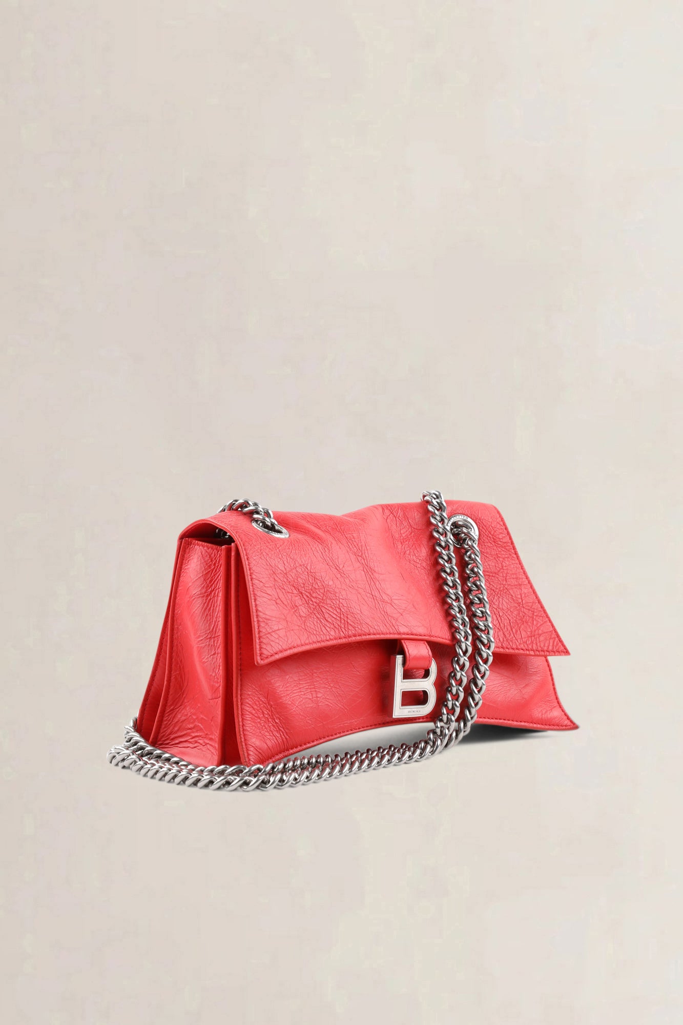 Balenciaga Red Crush Chain Small Crossbody Bag
