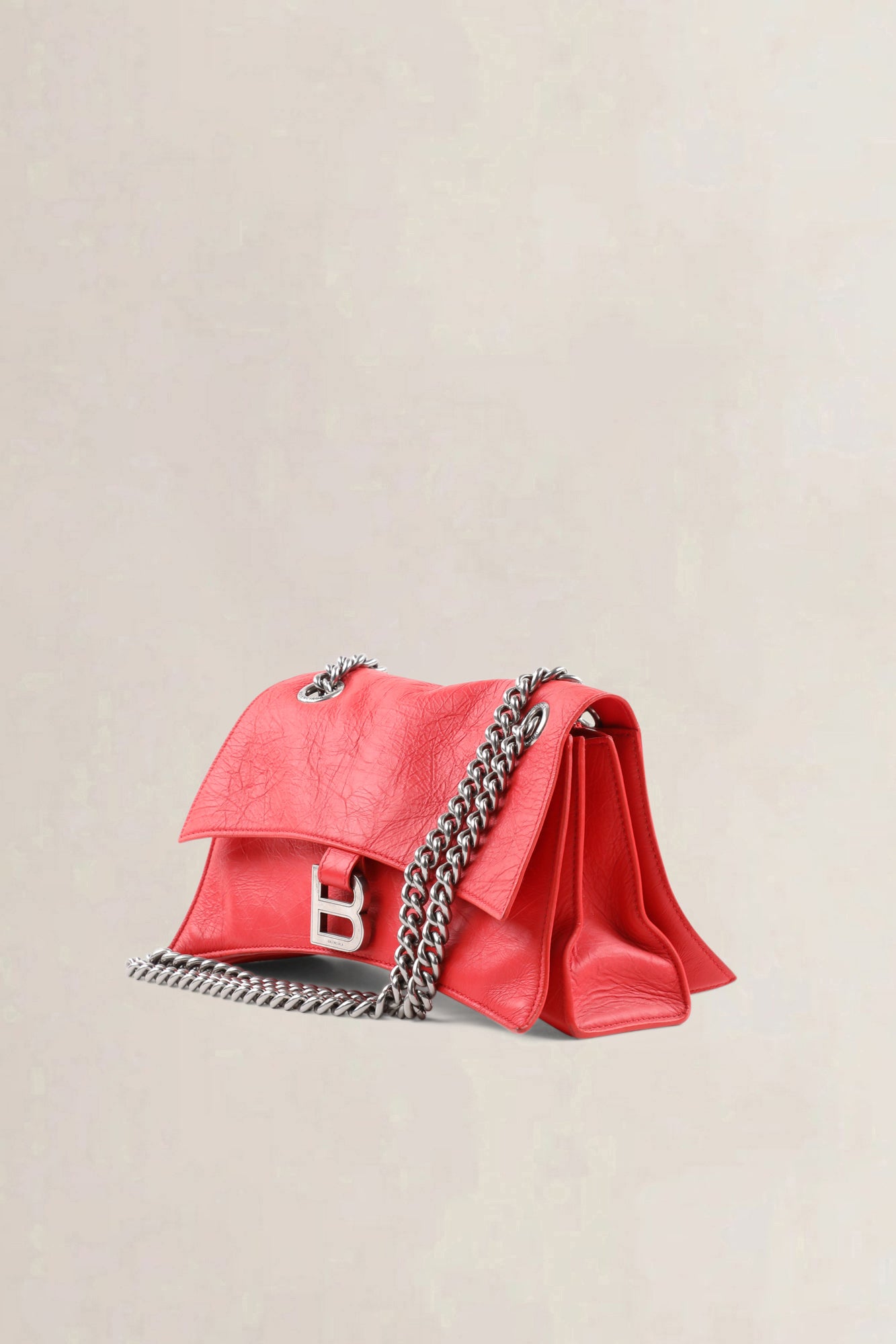 Balenciaga Red Crush Chain Small Crossbody Bag